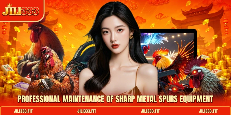 Professional maintenance of sharp metal spurs equipment Professional maintenance of sharp metal spurs equipment