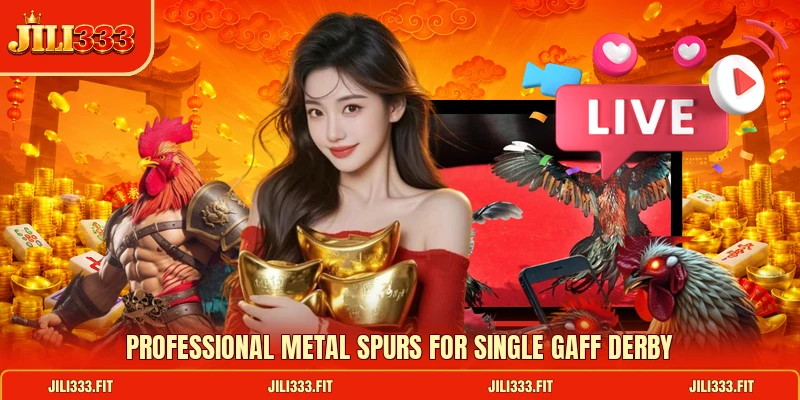 Professional metal spurs for Single Gaff Derby Professional metal spurs for Single Gaff Derby