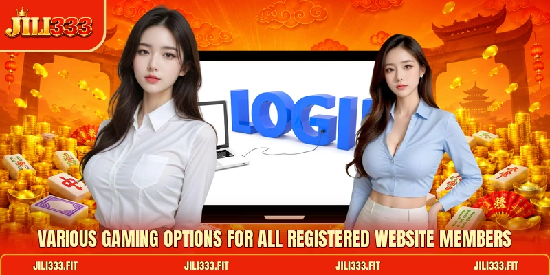 Various gaming options for all registered website members Various gaming options for all registered website members
